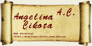 Angelina Cikota vizit kartica